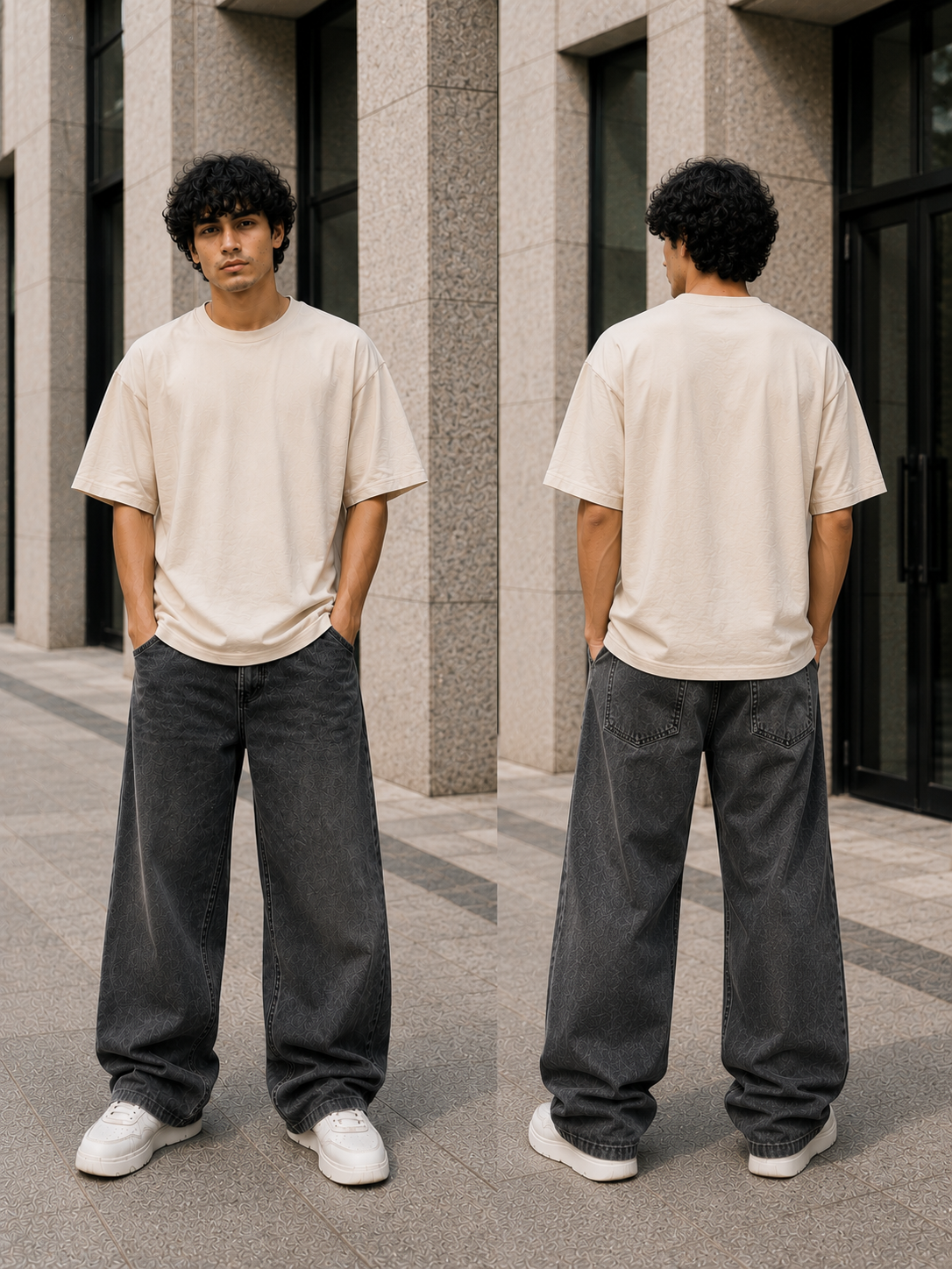 Plain cammel colour baggy shirt